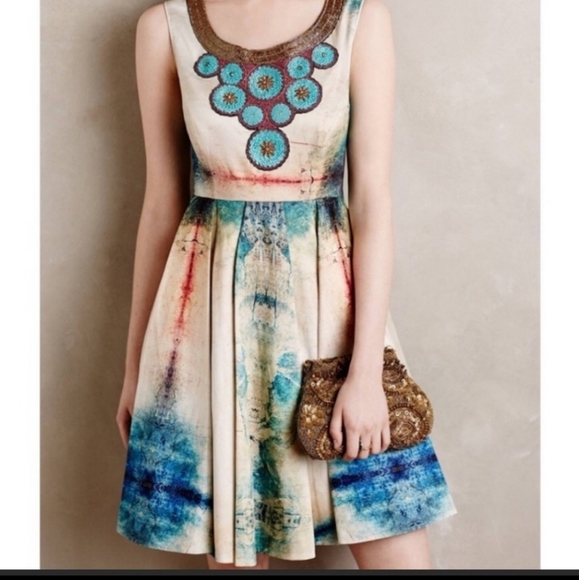 Anthropologie Dresses & Skirts - Anthropologie Bhanuni  Beaded Statement Dress